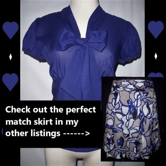 NWT The LIMITED Beautiful Bow Button-down Top - Picture 7 of 7